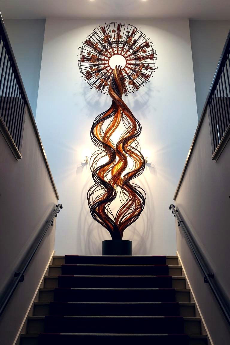 Showcase a Sculpture - 24 Stair Landing Ideas