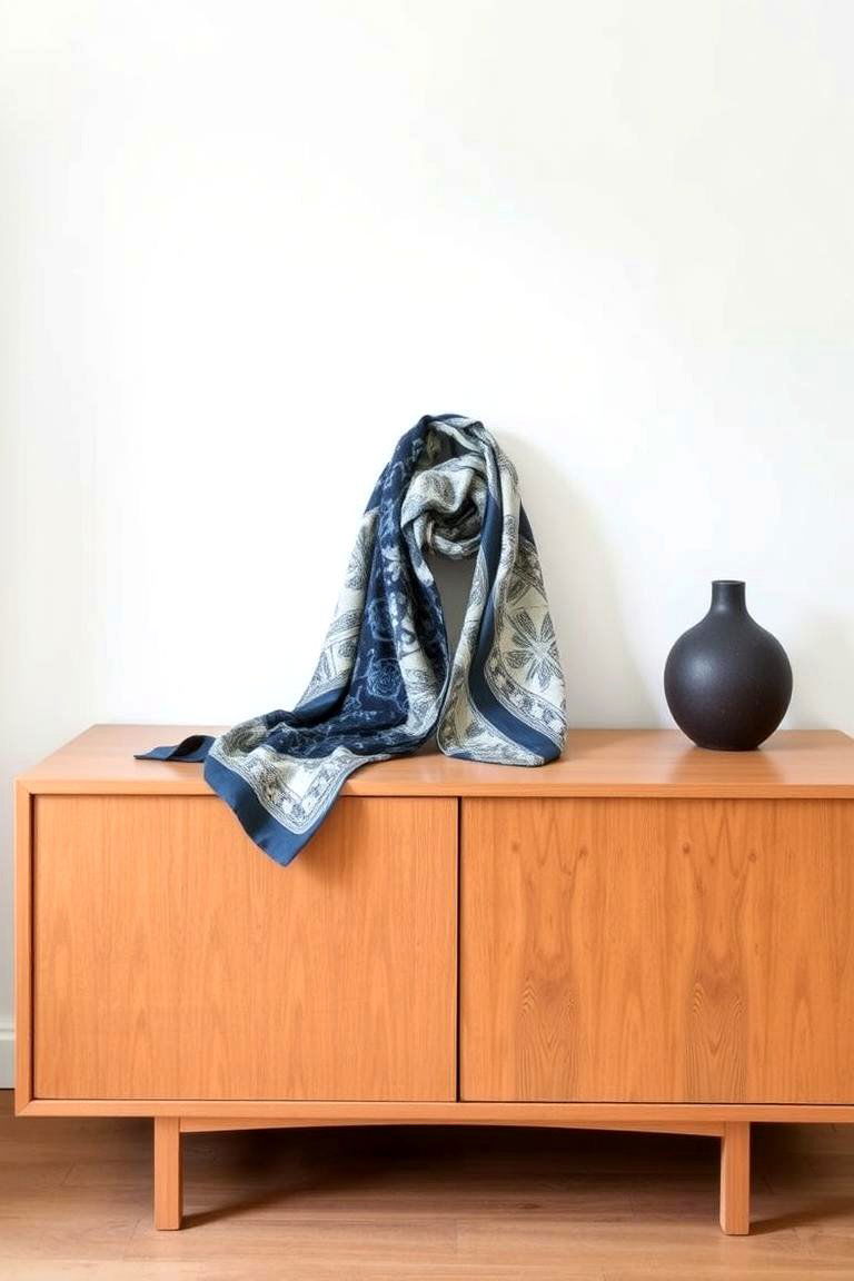 Showcasing Unique Textiles as Art - 24 Sideboard Decor Ideas