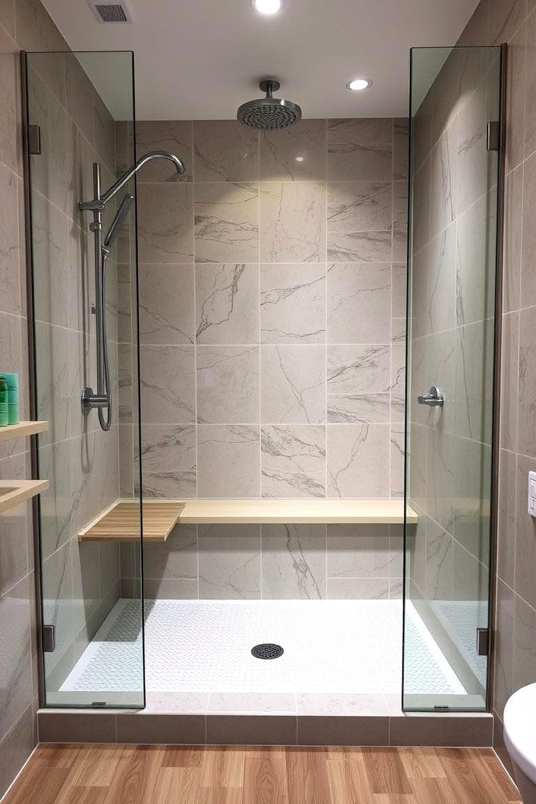 Shower Bench Integration - 24 Small Shower Ideas