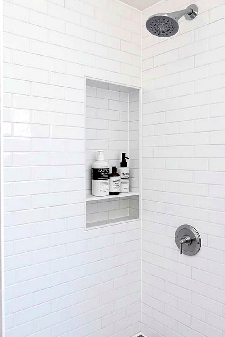 Shower Niches for Functionality - 24 Shower Wall Ideas