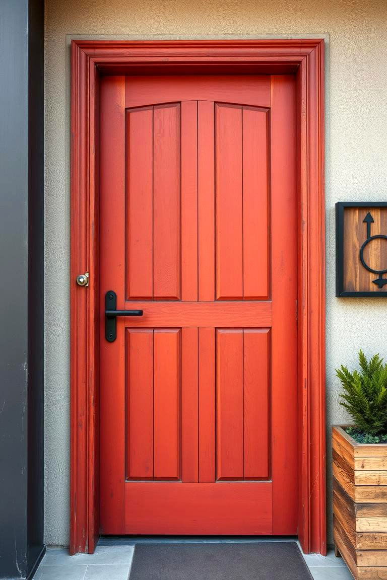 Sienna Brown Bold Character - 24 Brown House Front Door Colors