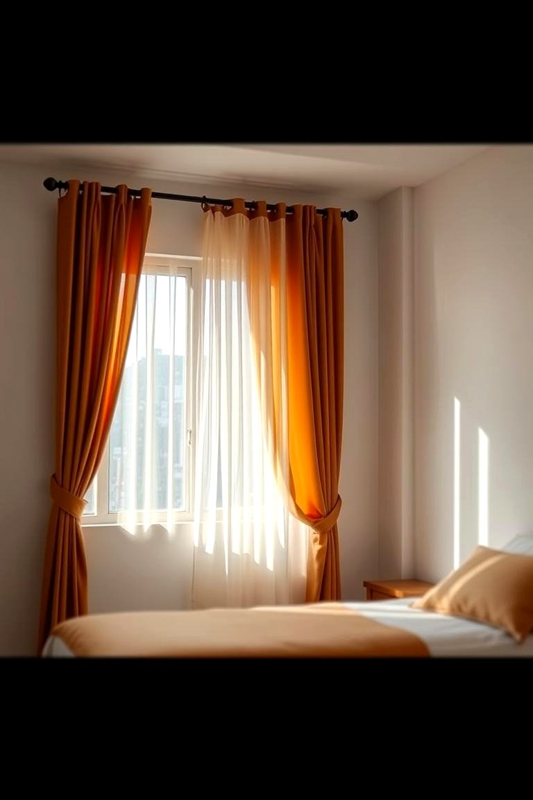 Sienna Orange Window Treatments - 24 Orange Room Ideas