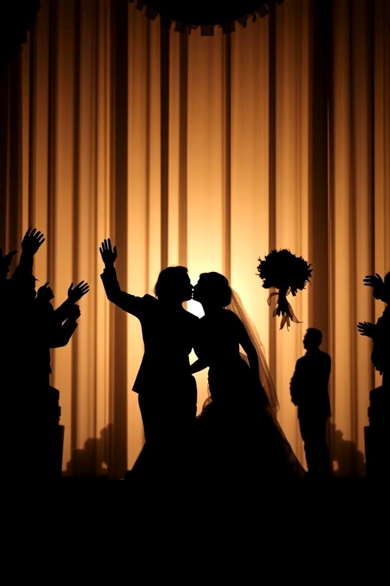 Silhouette Photo Finish - 24 Wedding Send-off Ideas