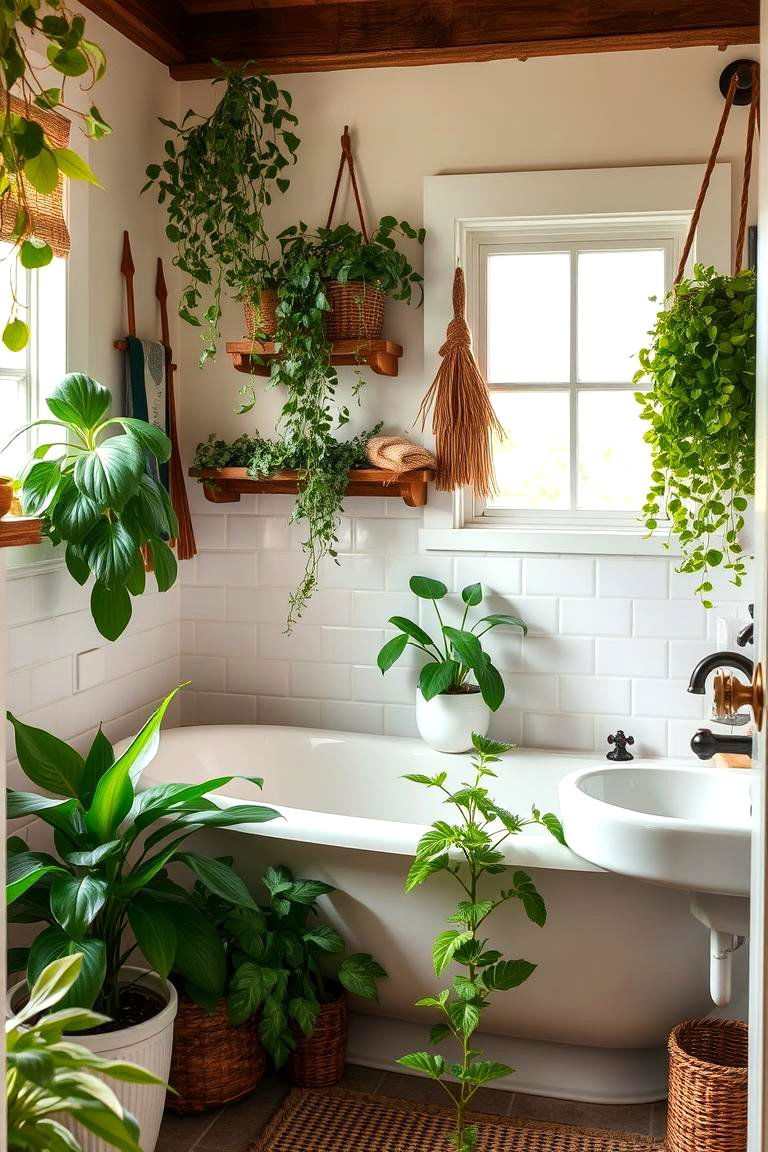 Simple Garden inspired Decor - 24 Traditional Bathroom Ideas