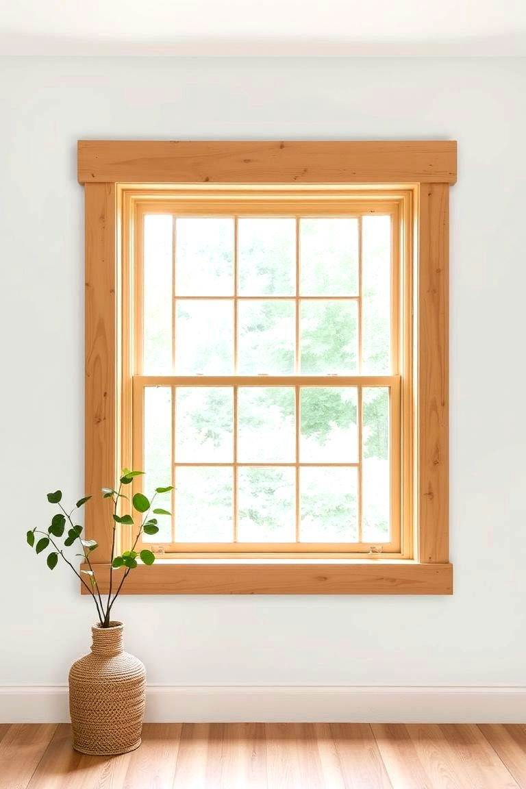 Simple Pine Trim - 24 Farmhouse Interior Window Trim Ideas