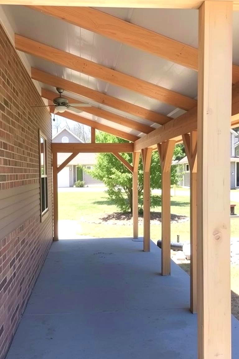 Simple Single Slope Porch - 24 Shed Roof Porch Design Ideas