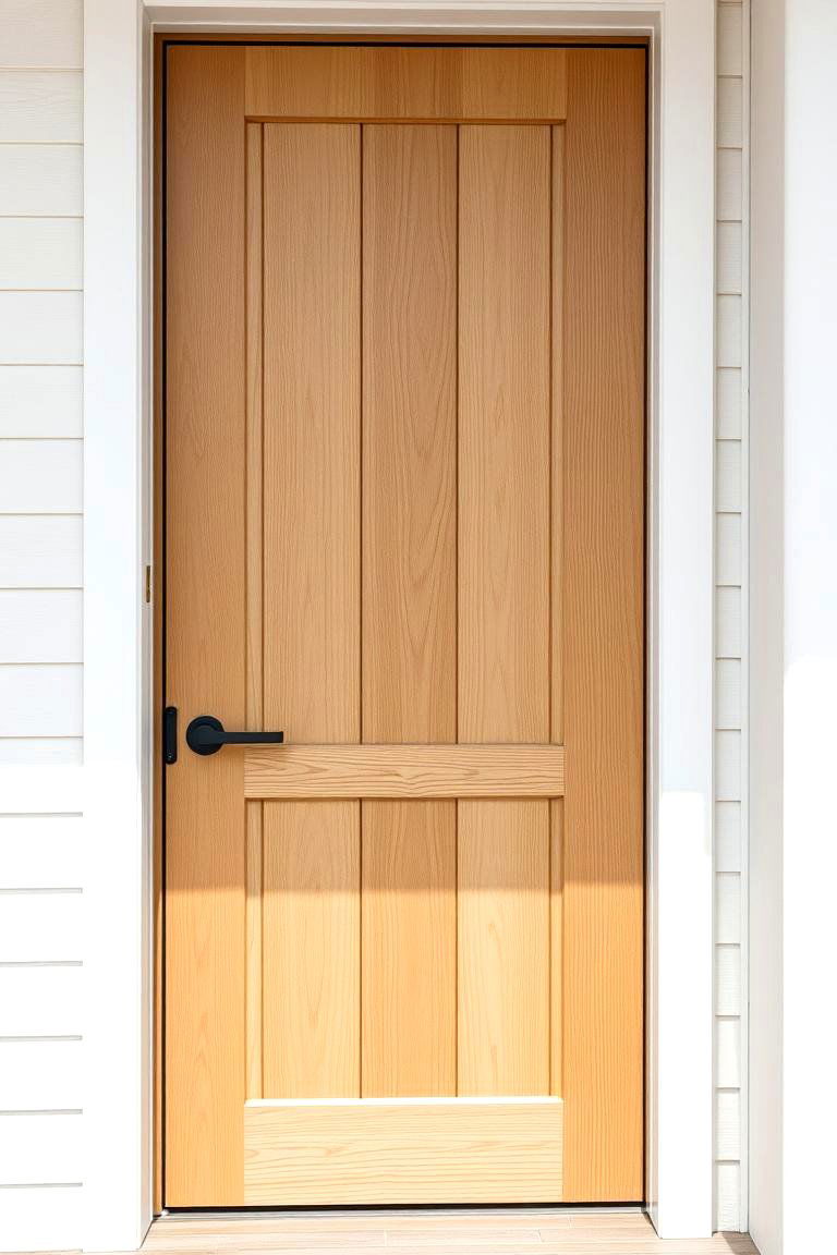 Simple Unadorned Entrance - 24 Scandinavian House Exterior Ideas