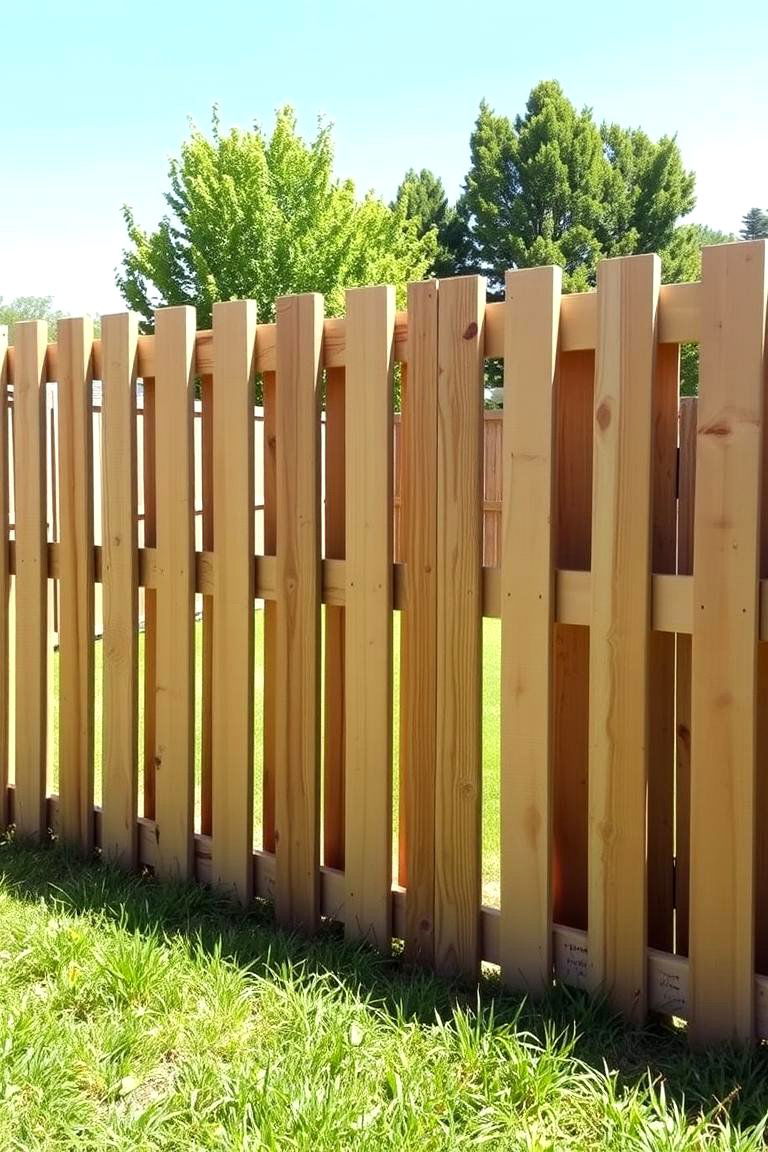 Simple Vertical Pallet Fence - 24 Pallet Fence Ideas