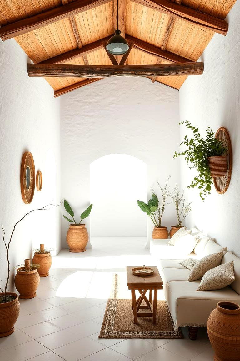Simple Whitewashed Walls - 24 Mediterranean Kitchen Ideas