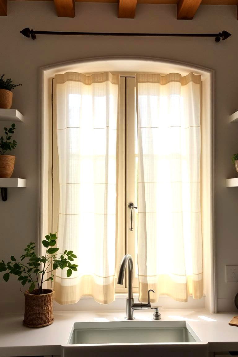 Simple Window Treatments - 24 Tuscan Kitchen Design Ideas