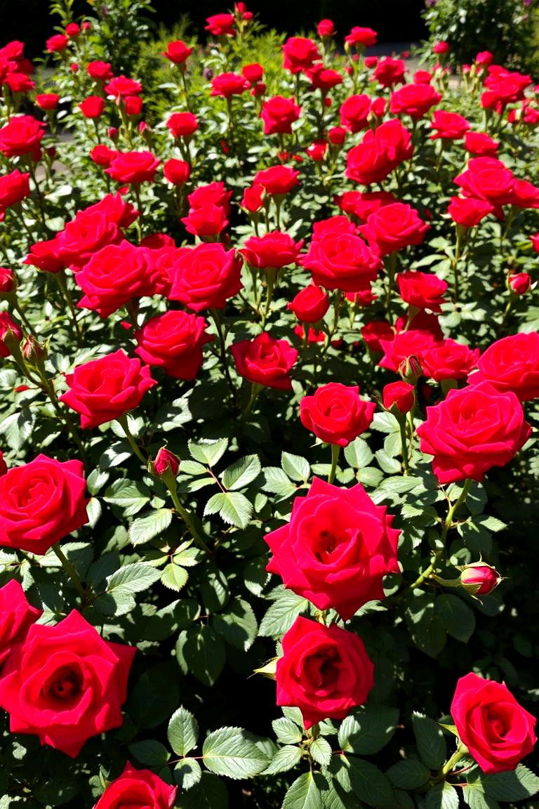 Single Color Rose Garden - 24 Rose Garden Ideas