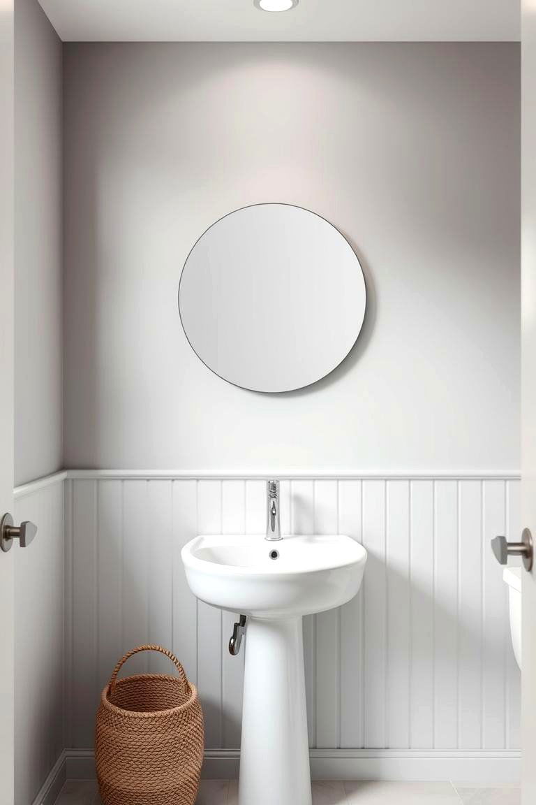 Single Piece of Artwork - 24 Minimalist Bathroom Ideas
