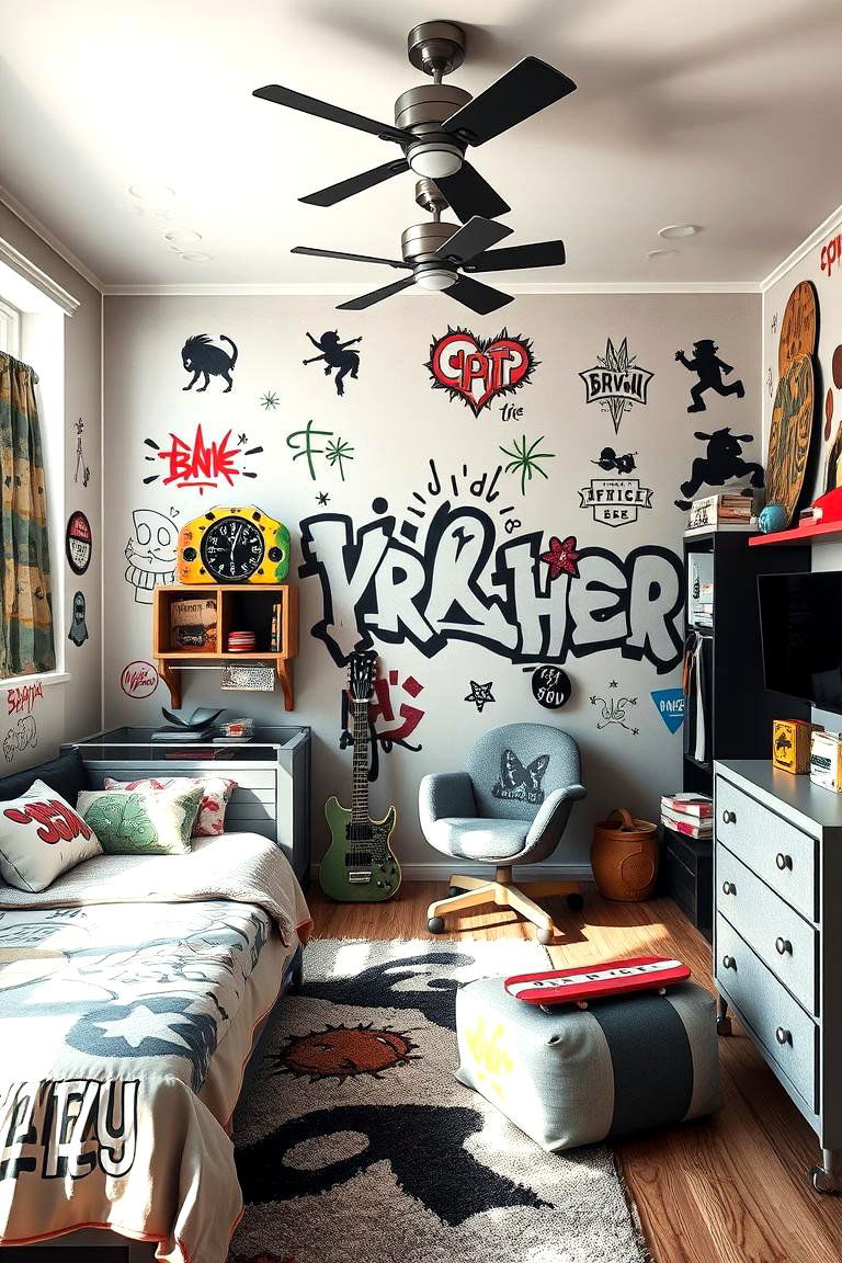 Skateboarding Cool Nursery - 24 Sports Nursery Ideas