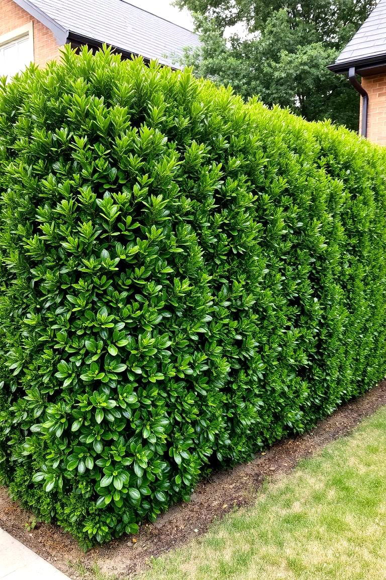 Skip Laurel for Dense and Glossy Privacy - 24 Shrubs for Privacy