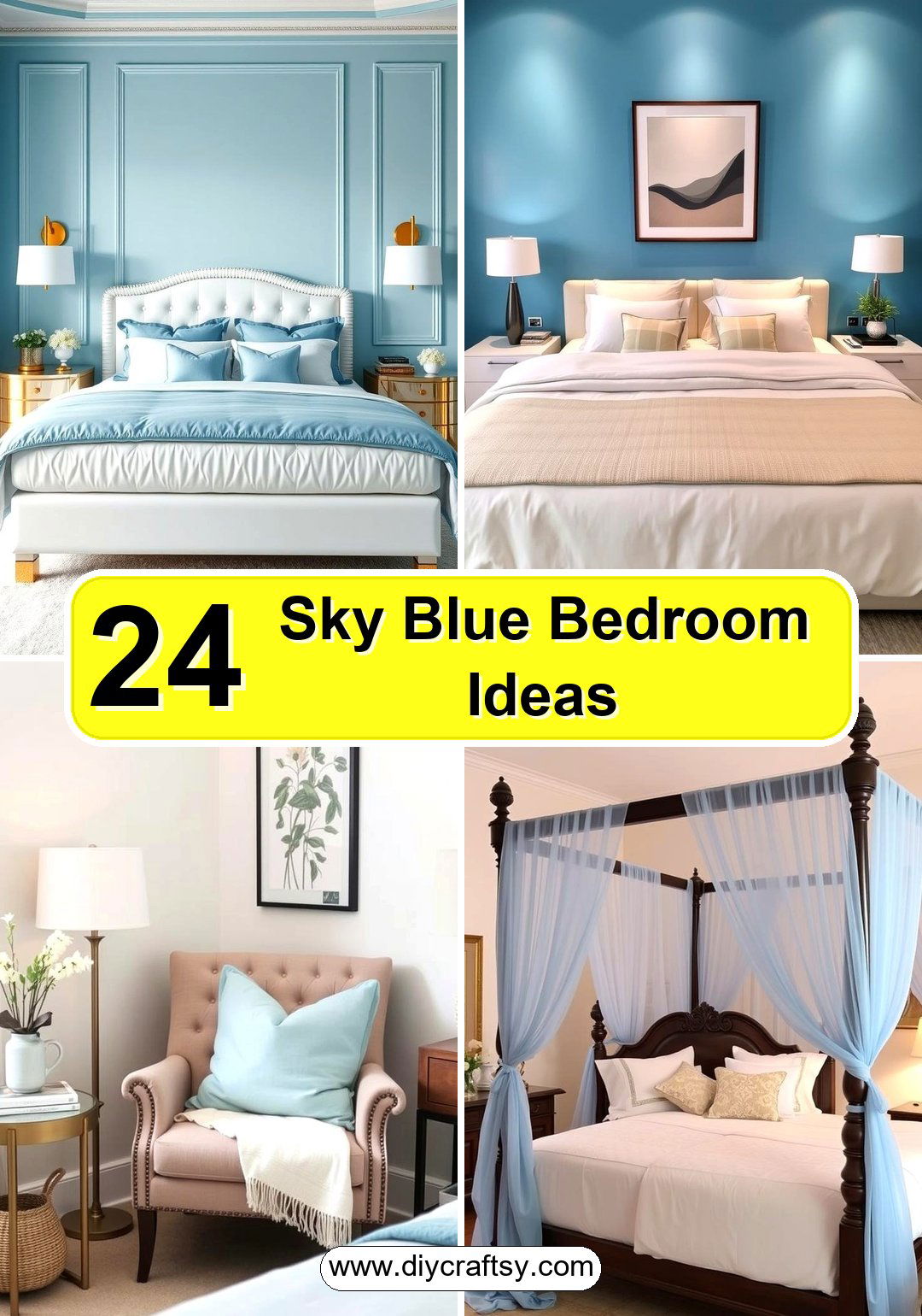 Sky Blue Bedroom Ideas