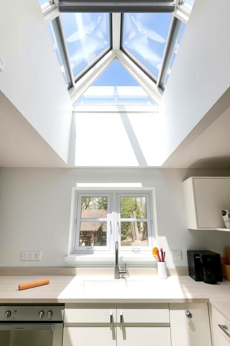 Skylight Above Sink - 24 Kitchen Window Ideas Over Sink