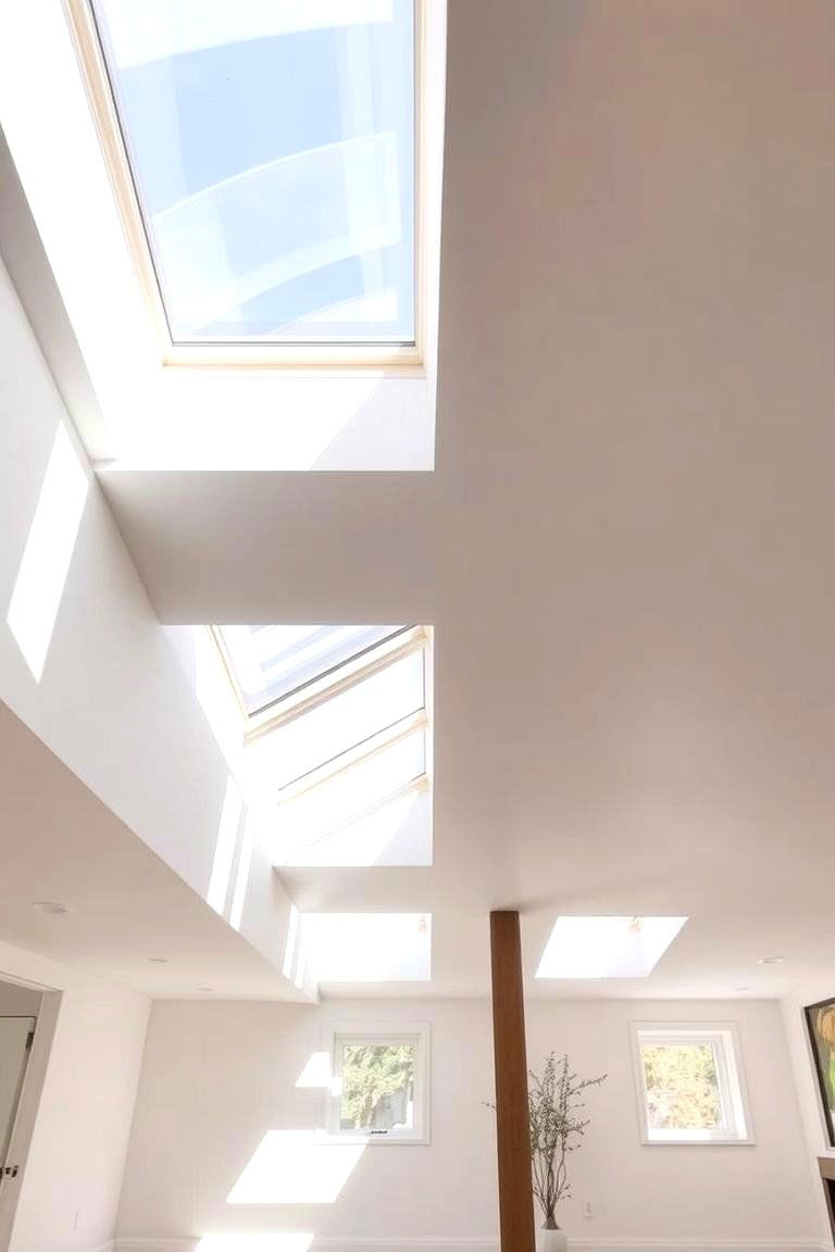 Skylight Integration - 24 Basement Drop Ceiling Ideas