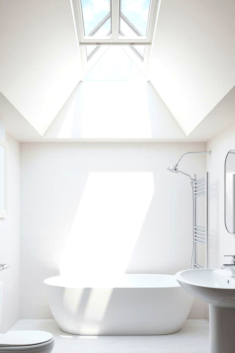 Skylights for Natural Daylight - 24 Bathroom Lighting Ideas