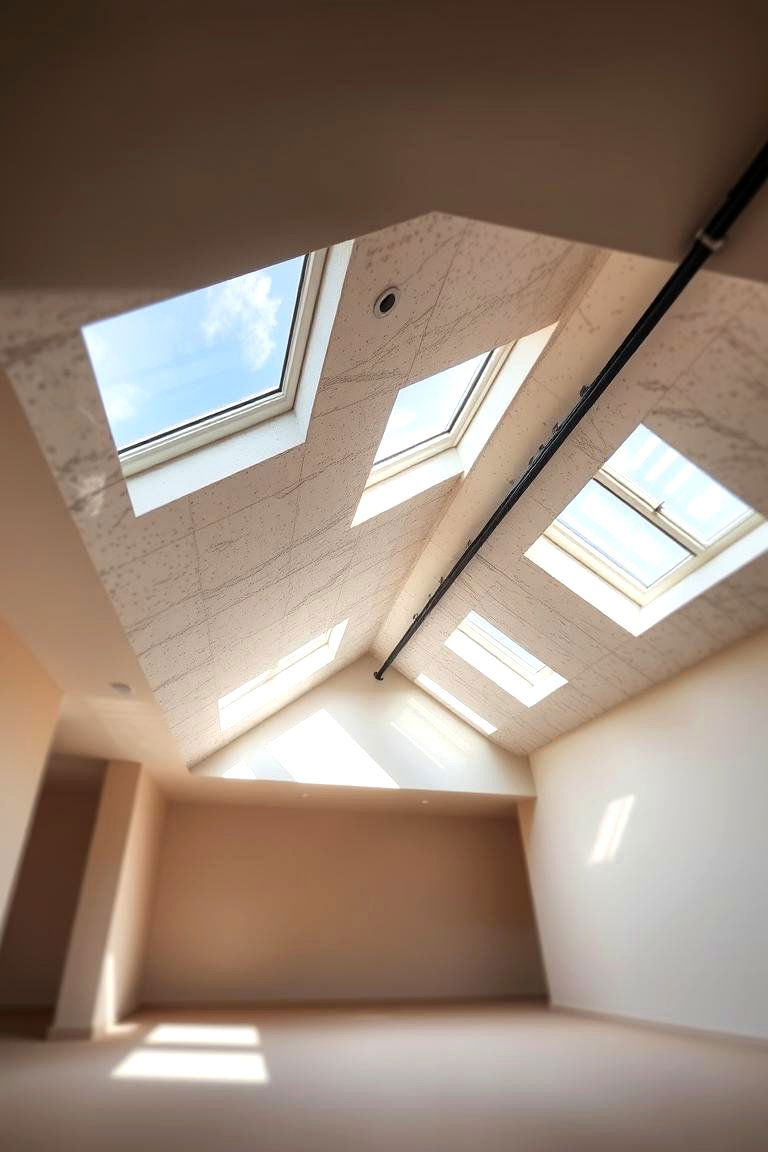 Skylights for Natural Light - 24 Basement Ceiling Ideas