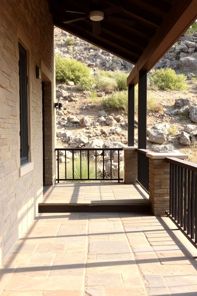 Slate Tile for an Earthy Feel - 24 Front Porch Tile Ideas