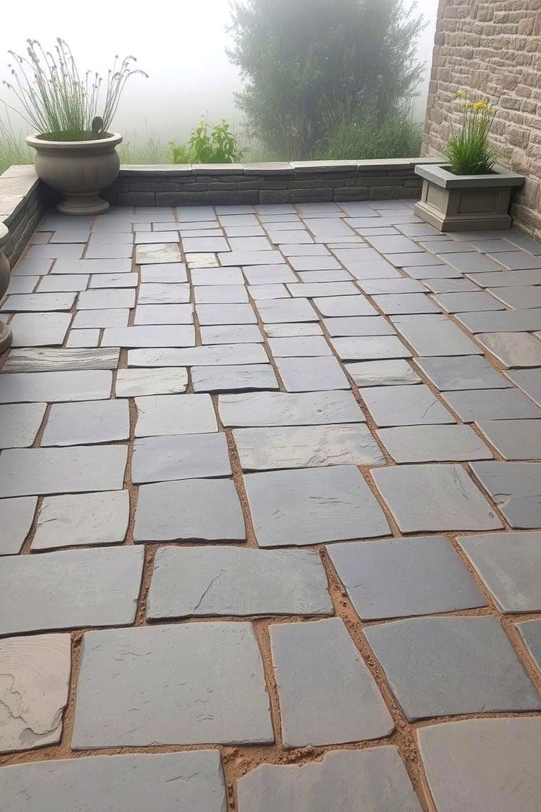 Slate Tiles for a Natural Feel - 24 patio tile ideas