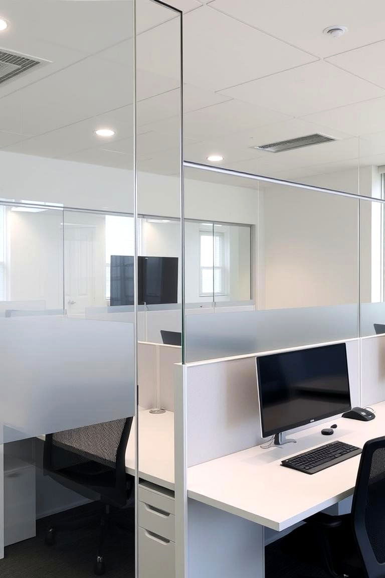 Sleek Acrylic Panel Divider - 24 Room Divider Ideas