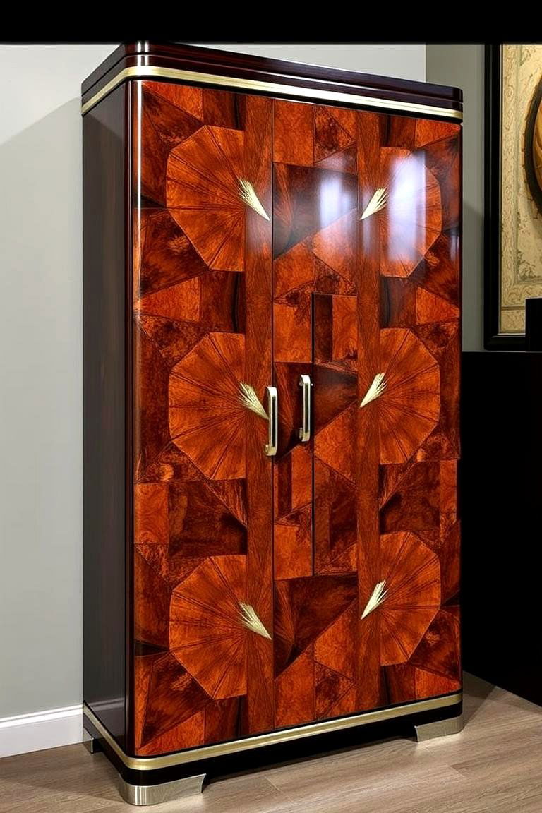 Sleek Art Deco Cabinets - 24 Art Deco Dining Room Ideas