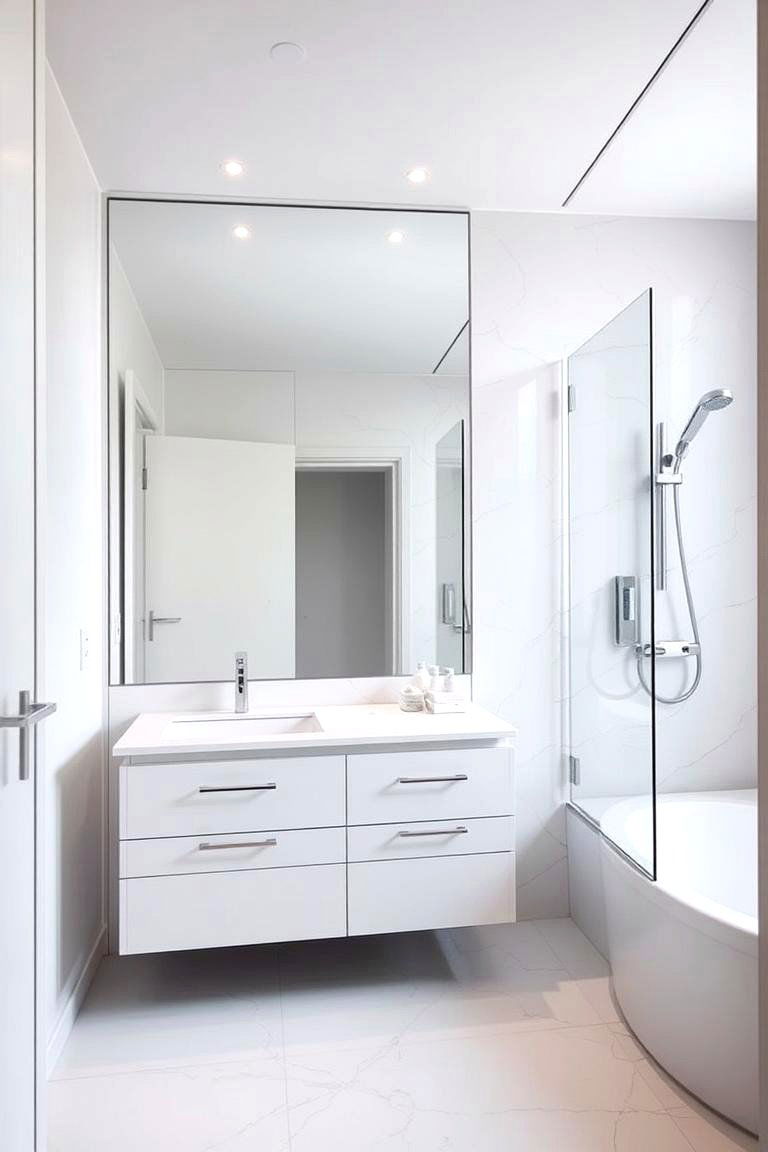 Sleek Bathroom Design - 24 Barndominium Interior Ideas