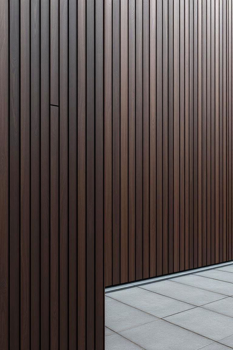 Sleek Chocolate Brown Cladding - 24 Chocolate Brown House Exterior Design Ideas