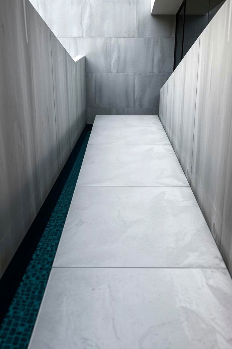 Sleek Concrete Pool Walk - 24 Pool Walkway Ideas