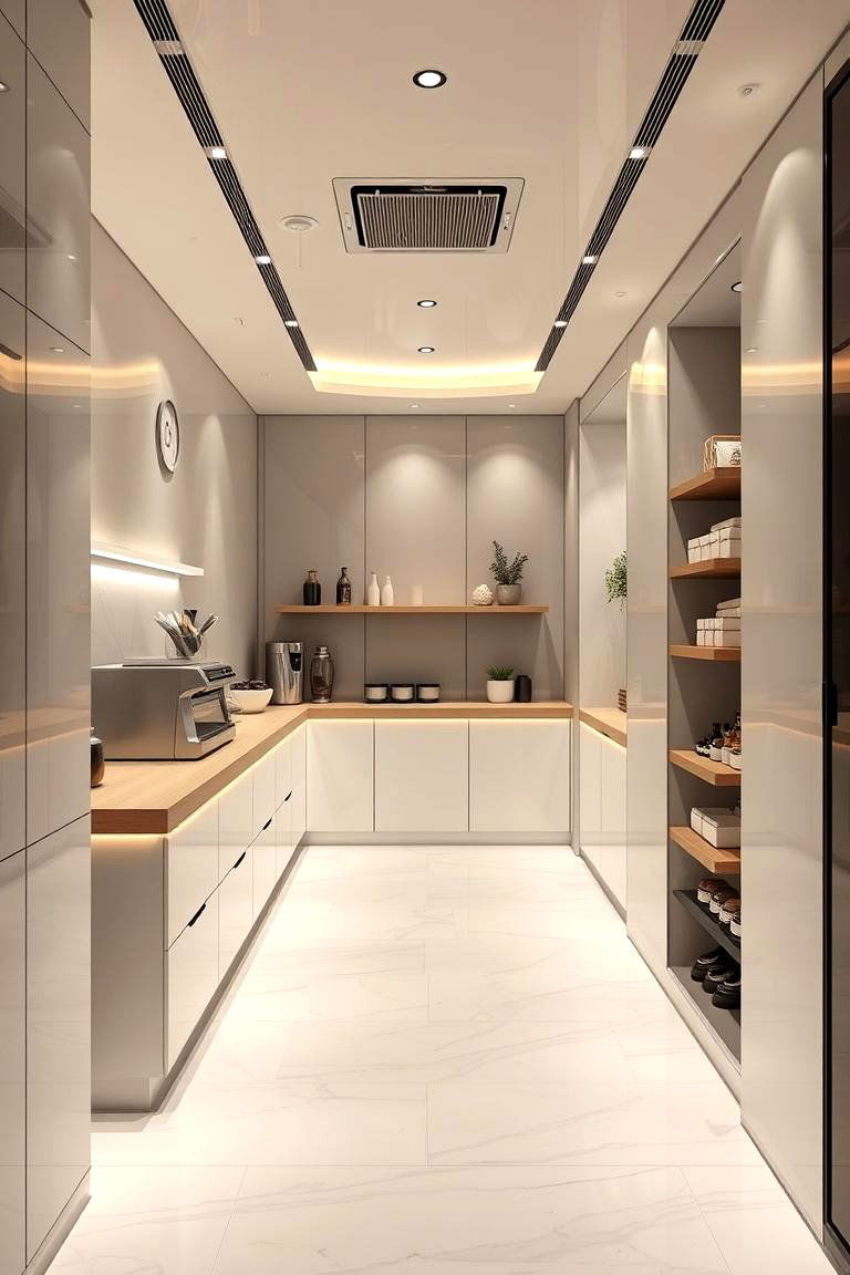 Sleek Contemporary Coffee Spot - 24 Coffee Station Ideas