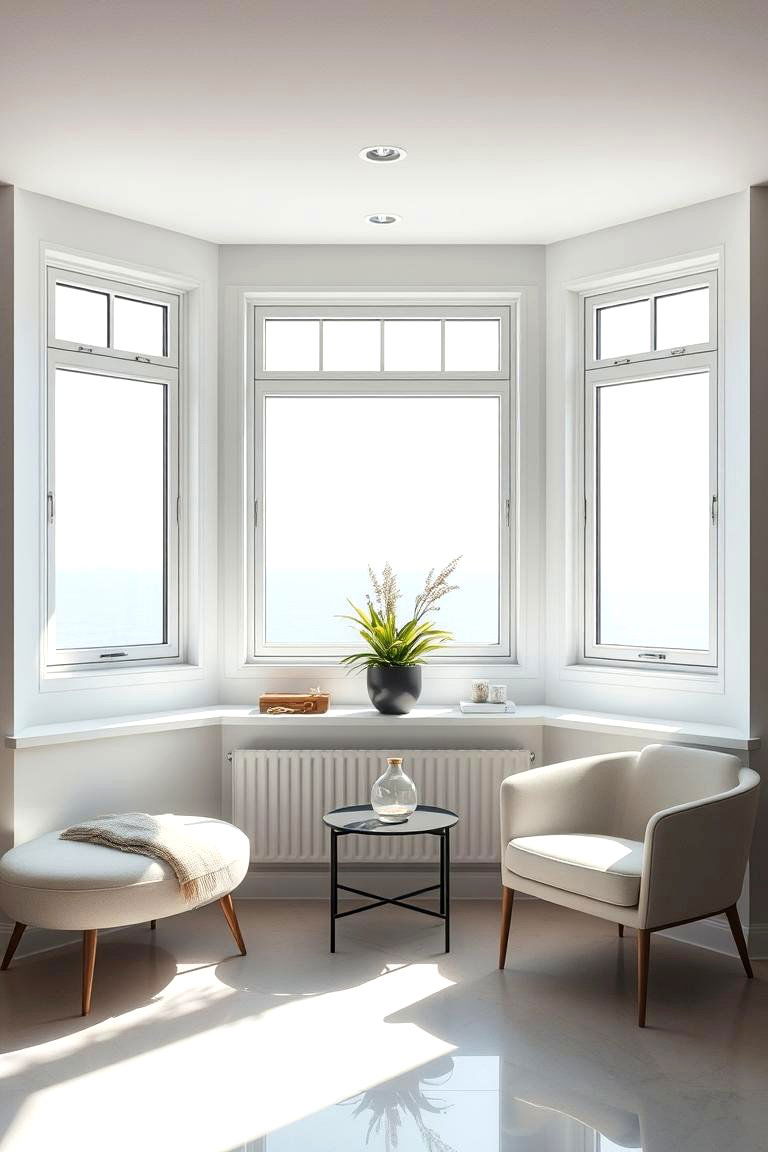 Sleek Contemporary Setup - 24 Kitchen Bay Window Ideas