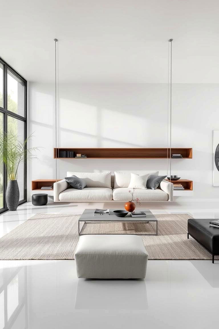 Sleek Floating Furniture for an Open Airy Feel - 24 2400s Interior Design Ideas