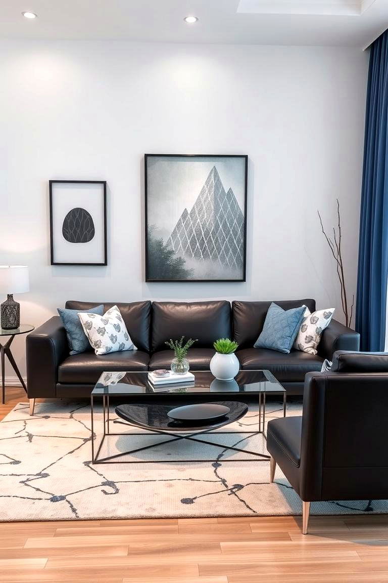 Sleek Lines in a Modern Living Room Layout - 24 Living Room Layout Ideas
