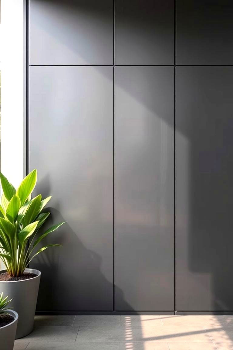 Sleek Metal Panel Wall - 24 Patio Wall Ideas