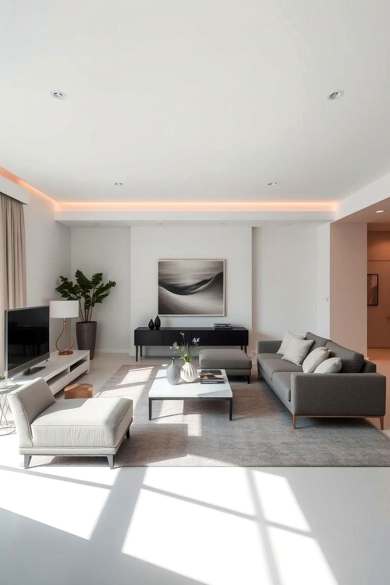 Sleek Minimal Decor - 24 Mens Living Room Ideas