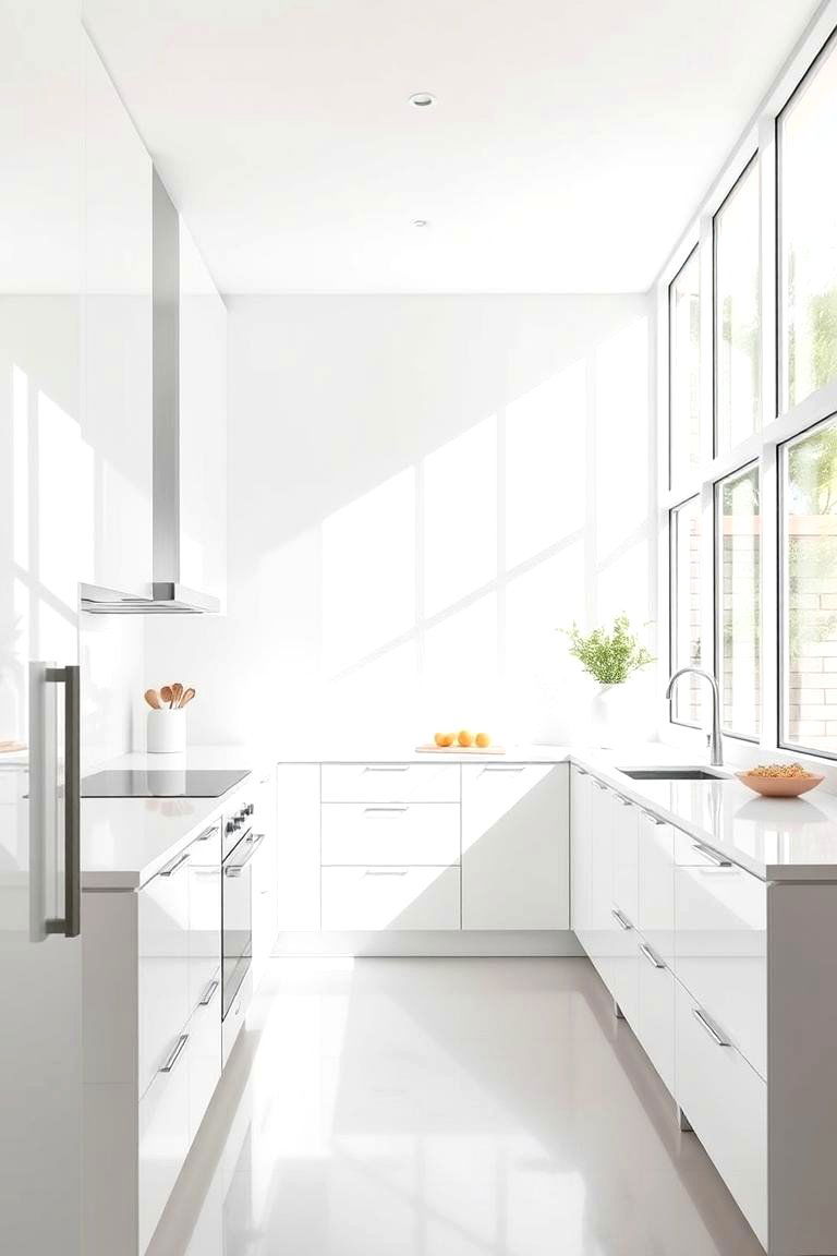 Sleek Minimalist Cabinets - 24 Kitchen Cabinet Ideas