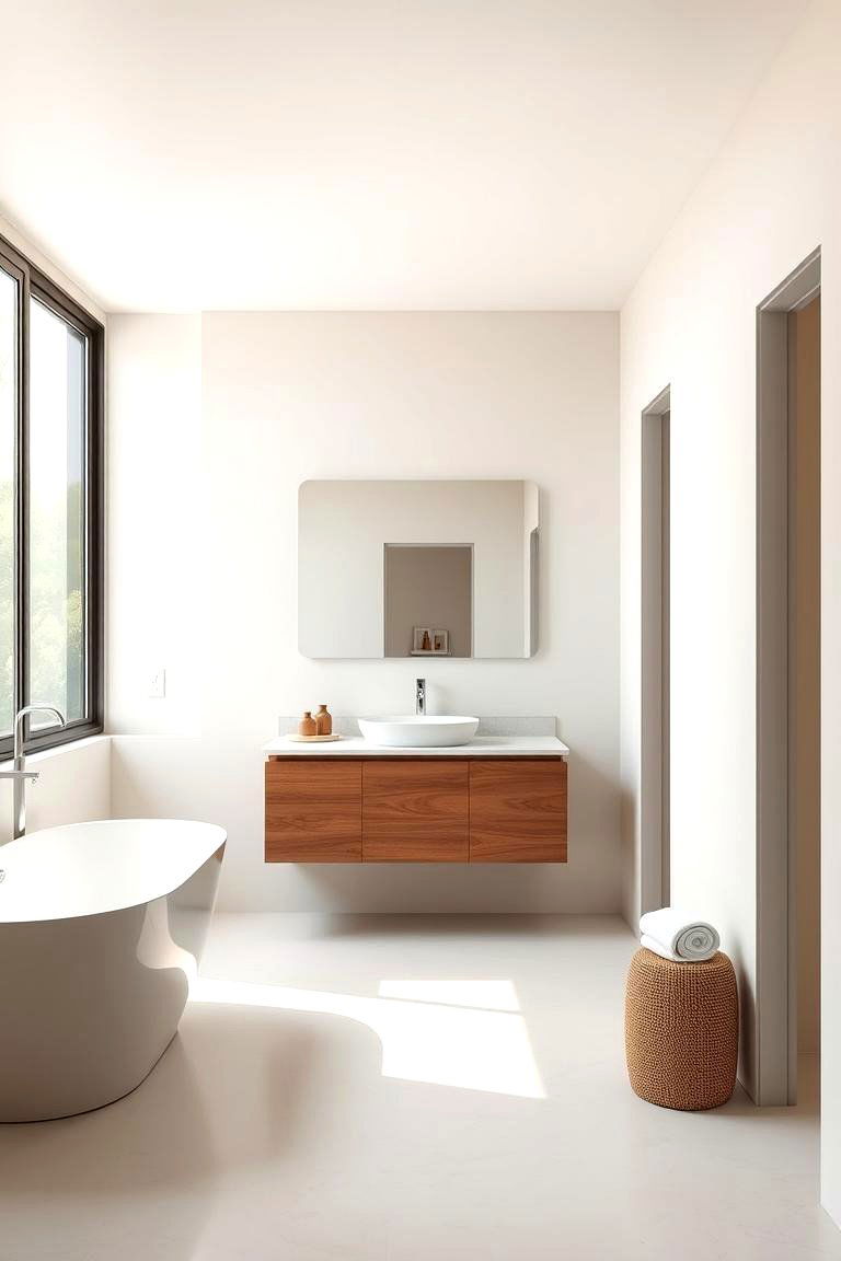 Sleek Minimalist Design - 24 Modern Bathroom Ideas