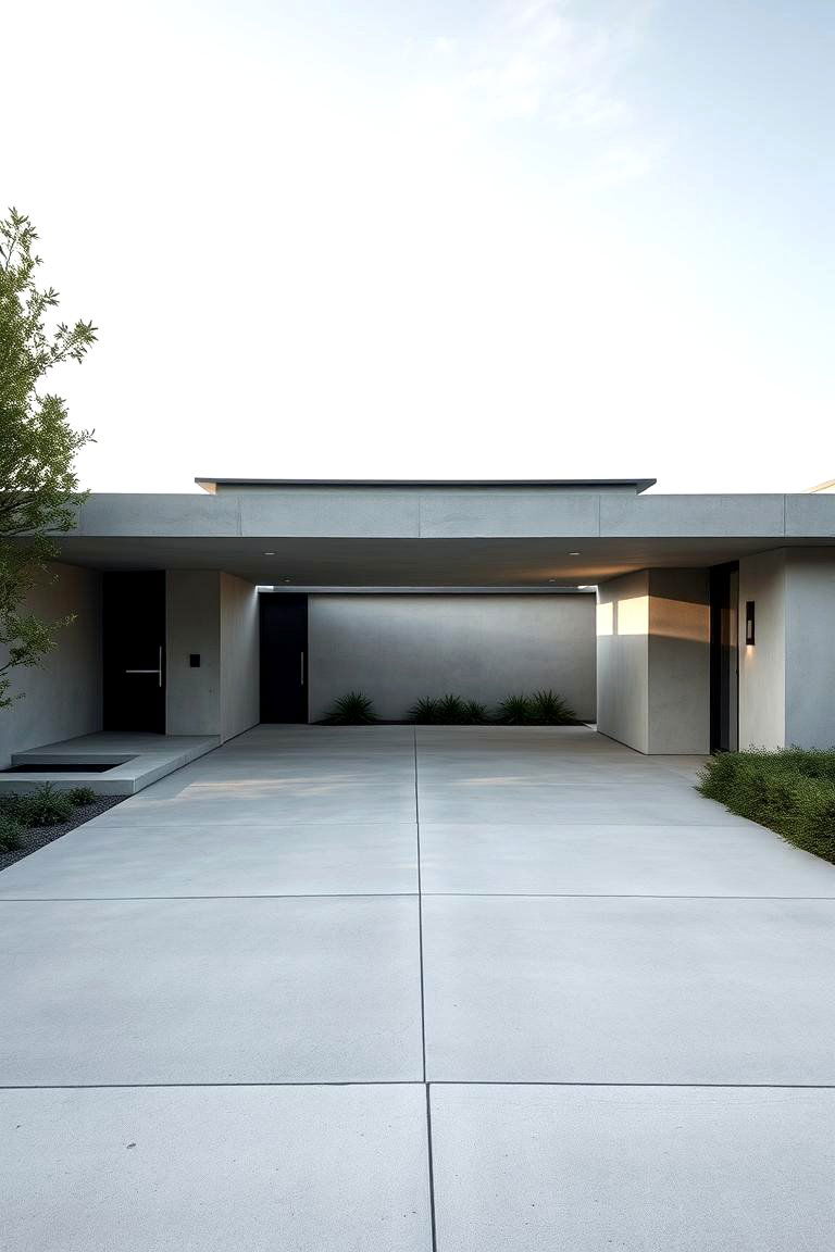 Sleek Minimalist Entrance - 24 driveway entrance ideas