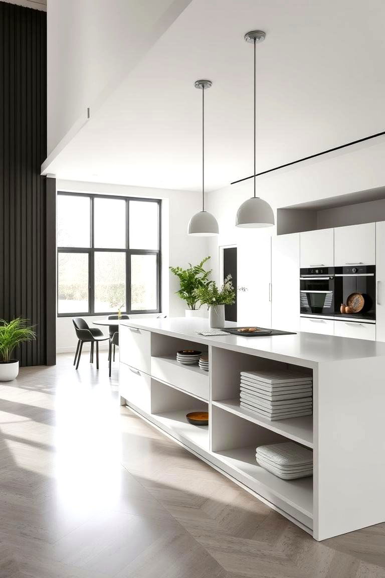Sleek Minimalist Island - 24 Small Kitchen Island Ideas