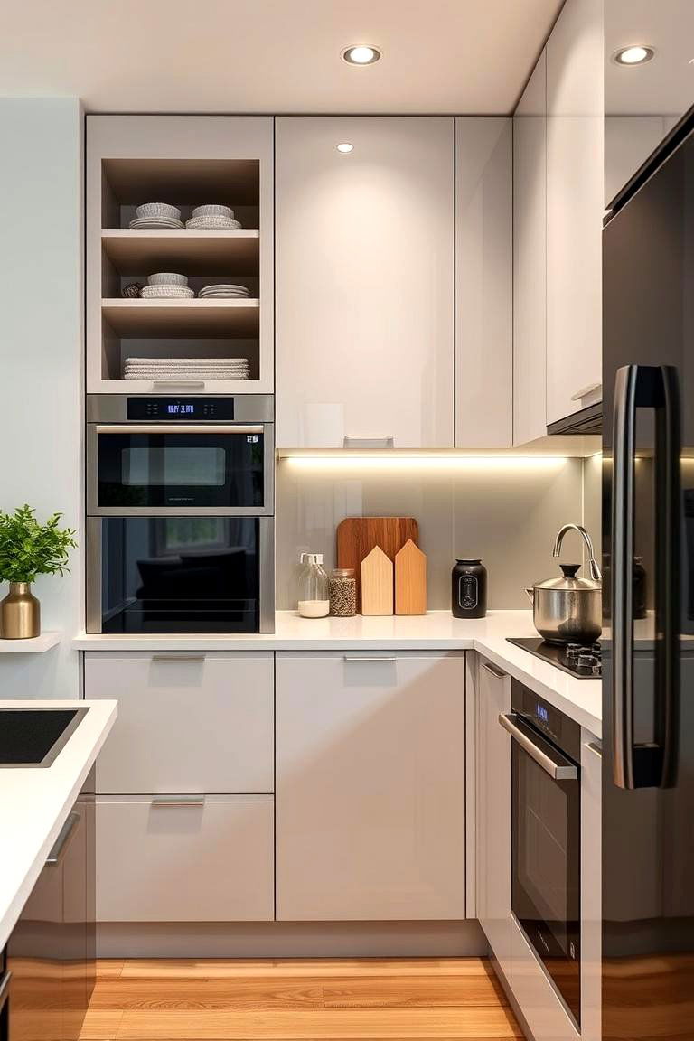Sleek Modern Appliances - 24 One Wall Kitchen Ideas