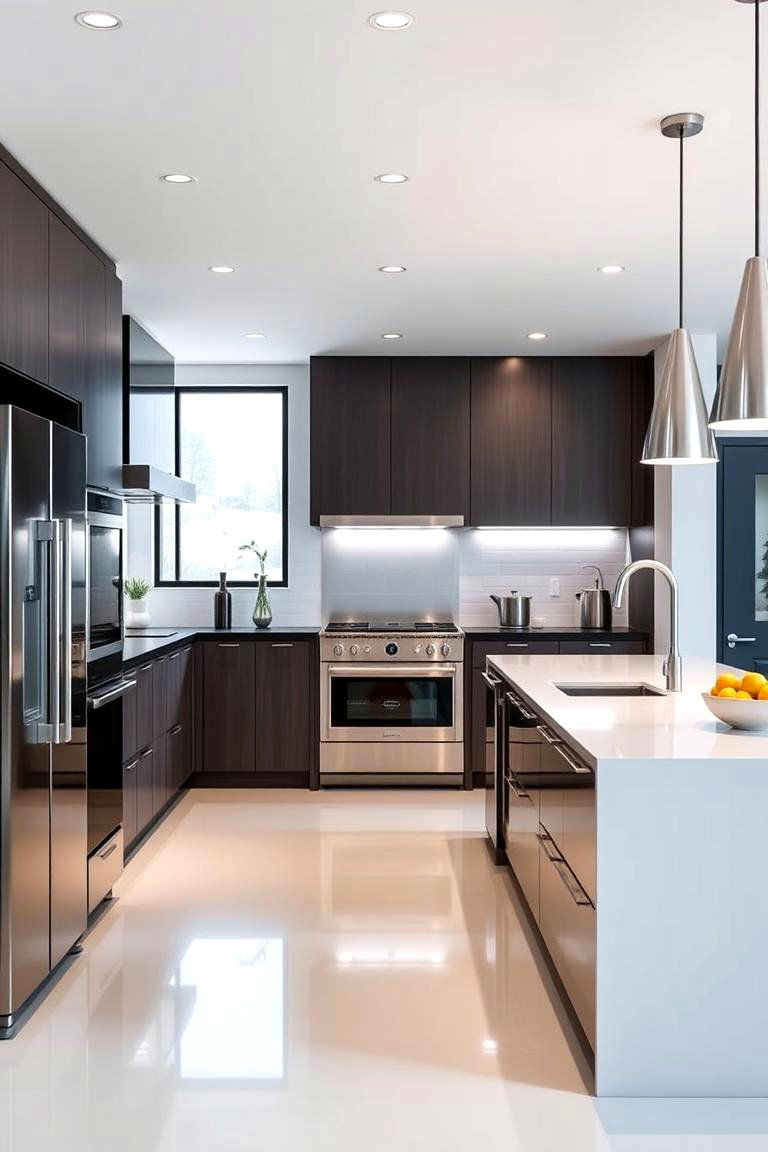 Sleek Modern Kitchens - 27 1990s Interior Design Ideas