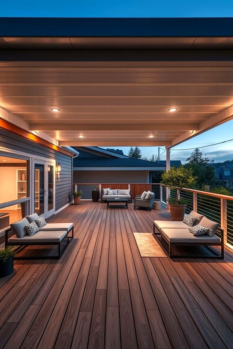 Sleek Open Concept Deck - 24 Large Deck Ideas