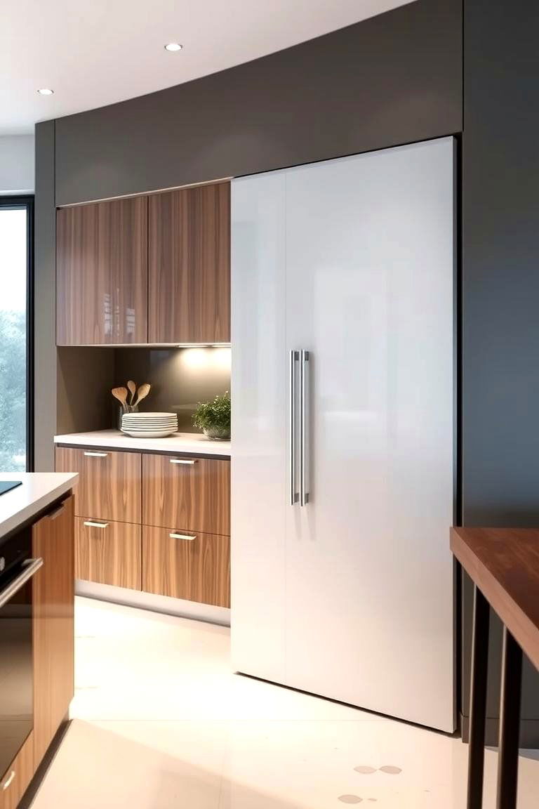 Sleek Sliding Panel Door - 24 Kitchen Door Design Ideas