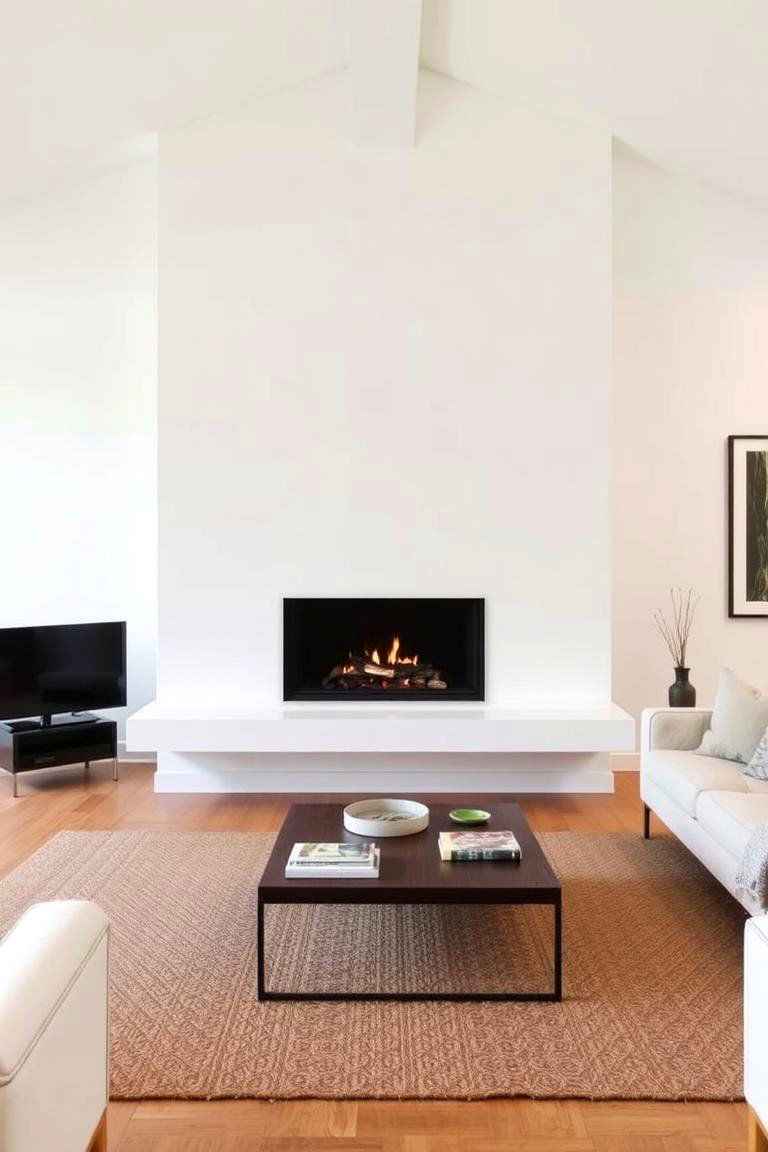 Sleek Steel Fireplace with Floating Hearth - 24 3 Sided Fireplace Ideas
