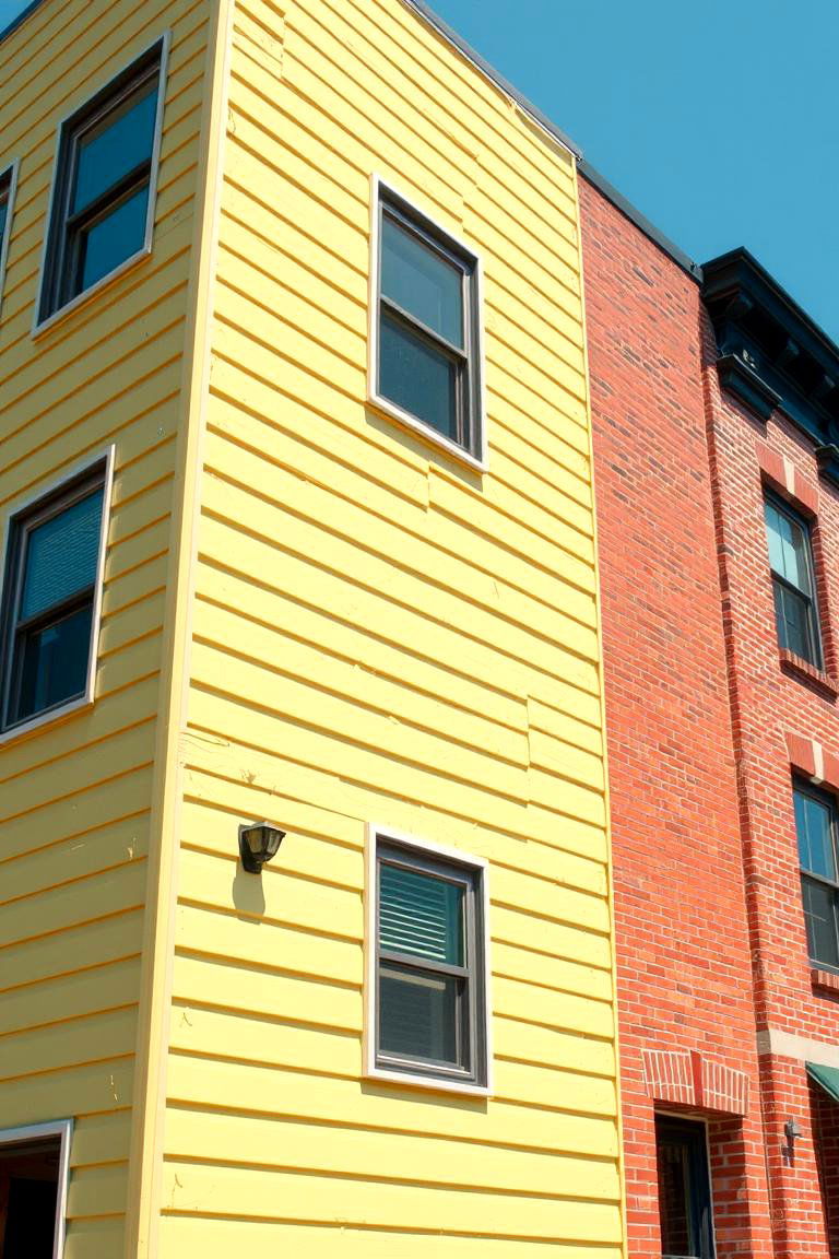 Sleek Urban Blend - 24 Vinyl Siding and Brick Combinations