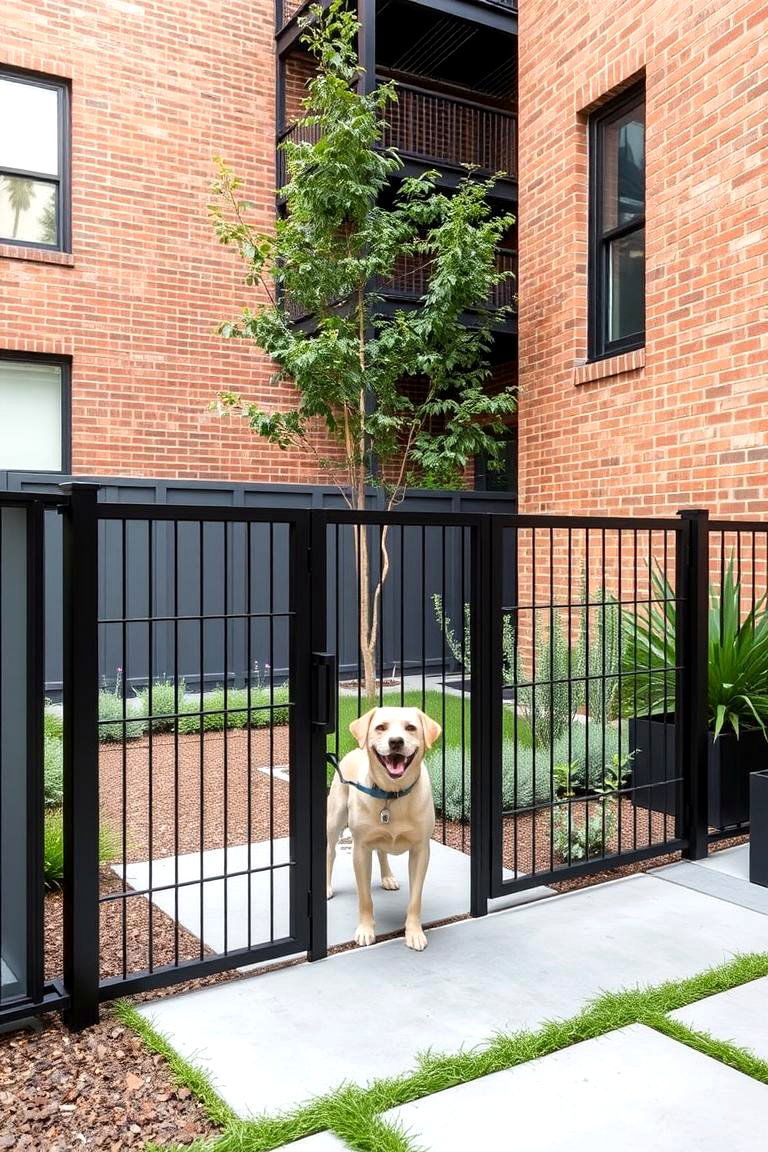 Sleek Urban Dog Fence Design - 24 Dog Fence Ideas