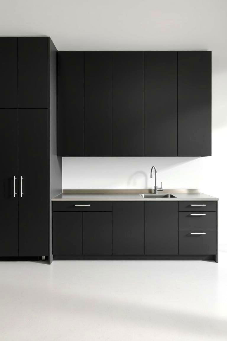 Sleek and Minimalist Black Cabinetry - 24 kitchens with beautiful black cabinets