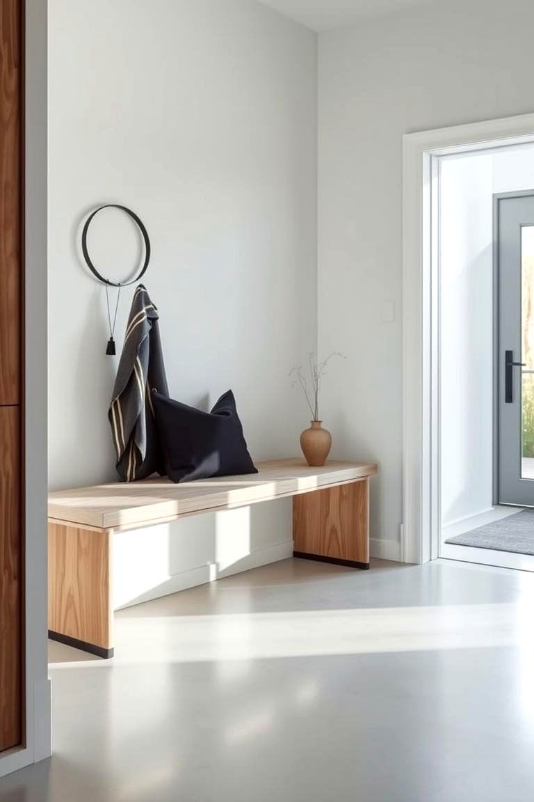 Sleek and Modern Entryway Bench - 24 Entryway Bench Ideas