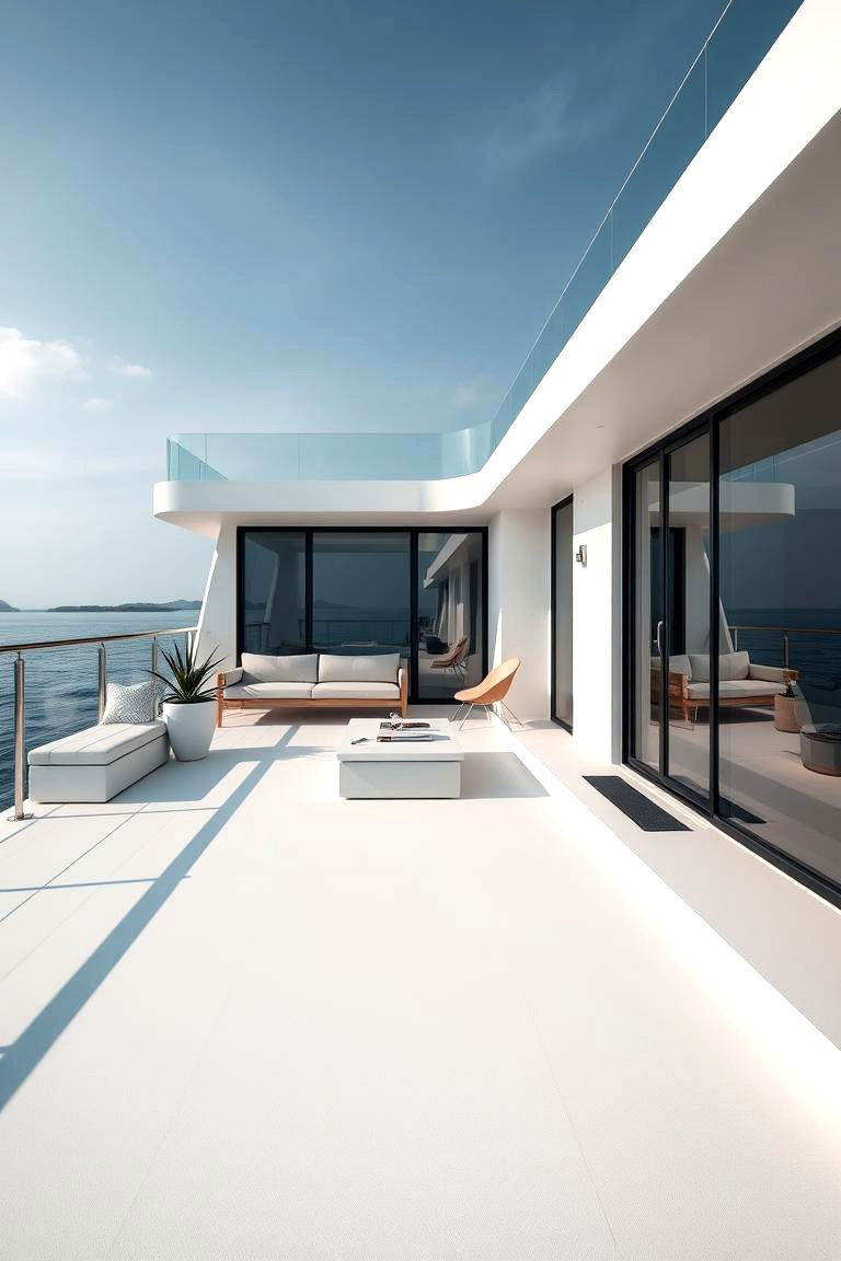 Sleek and Simple Modern Deck - 24 Patio Deck Ideas